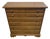 Drexel Heritage Mid 20th Century Cherry Four Drawer Chest Brass Accents For Sale