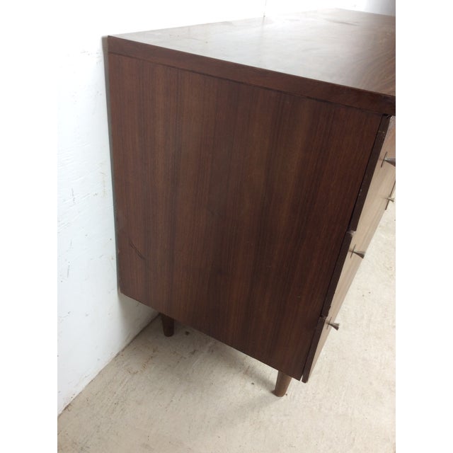 Mid Century Modern Six Drawer Dresser With Chrome Hardware by Stanley For Sale In Philadelphia - Image 6 of 16