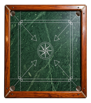 Luxury Stone Game Table, Wooden Frame Home Decor Handmade Marble Carrom Board