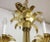 1950s Eight-Arm Italian Solid Brass Flower Chandelier For Sale - Image 10 of 13