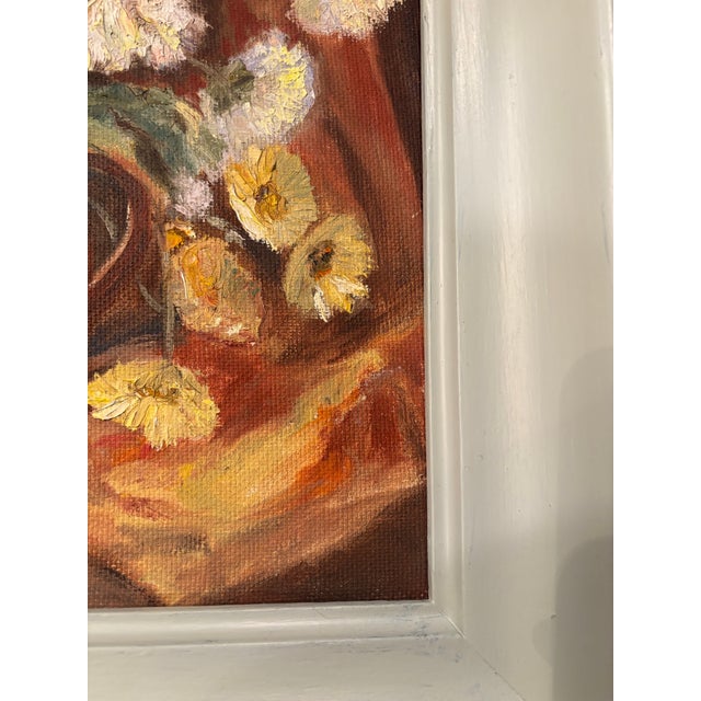 1960s 1967 Floral Still Life Painting by Mary Black, Vintage Framed Original Artwork For Sale - Image 5 of 9