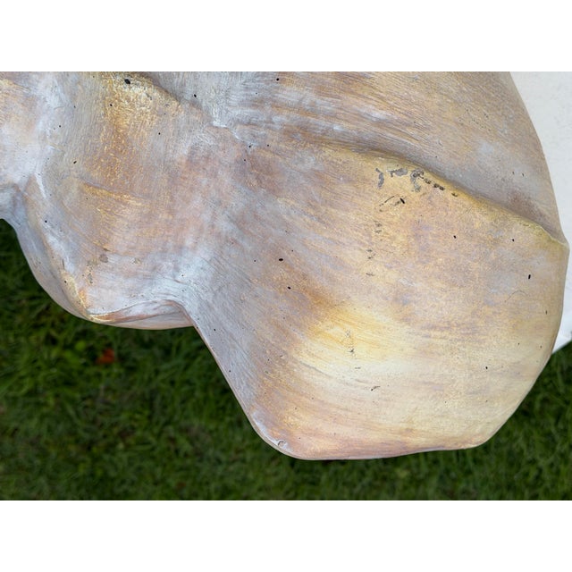 Vintage Oversized Hand-Painted Oversized Conch Shell Sculpture For Sale - Image 11 of 12