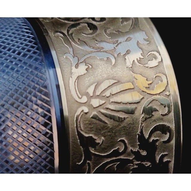 1940s Queen Elizabeth II Rare Monogrammed Moser Splendid Goblet a Gift From the Czech Republic on the Occasion of Her Wedding in 1947. 8-3/4” Tall. Signed. For Sale - Image 5 of 8