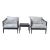 Restoration Hardware Cast Aluminum Lounge Chairs, 3 Pieces For Sale