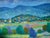 Mexican Late 20th Century Landscape With Village Oil Painting by Aurelio Pescina For Sale - Image 3 of 8