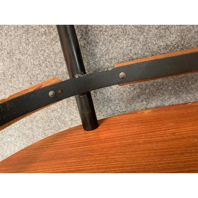 Mid-Century Italian Iron & Teak Wood Coffee Table by Silvio Cavatorta, 1950s For Sale - Image 13 of 18