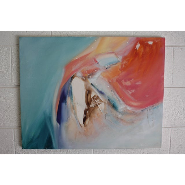 1980s Oil on Canvas Art by Jean Richardson For Sale In Oklahoma City - Image 6 of 6
