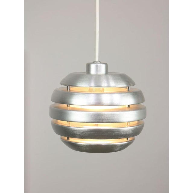 Vintage Italian Aluminum Beehive Pendant Lamp, 1980s For Sale - Image 10 of 18