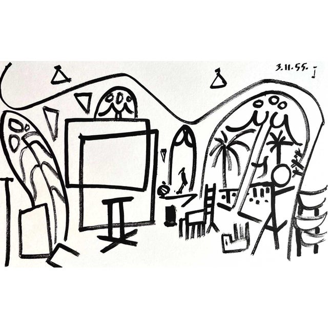 Title: Sketchbook 1 dated 3-11-55 Artist: Pablo Picasso Country: Spain Medium: Lithograph Marks: Numbered & dated in...