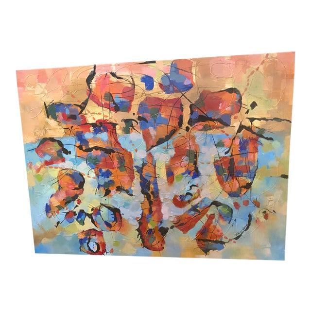 Contemporary Franz Hohner Abstract on Canvas "Fragments" For Sale