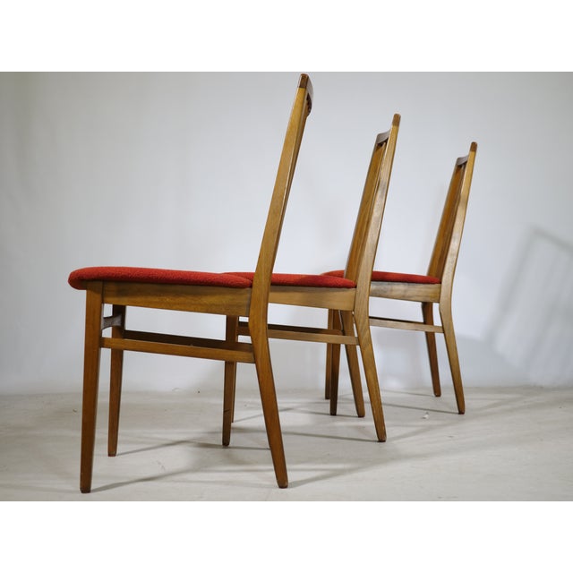 Mid-Century Dining Chairs in Walnut, 1960s, Set of 10 For Sale - Image 4 of 13
