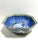 1980s Asian Blue Porcelain Gold Rimmed Bowl Trinket Dish For Sale - Image 9 of 11