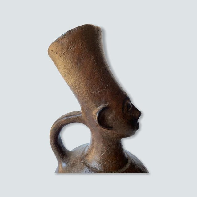 Pottering Figural Clay Pot For Sale - Image 4 of 6