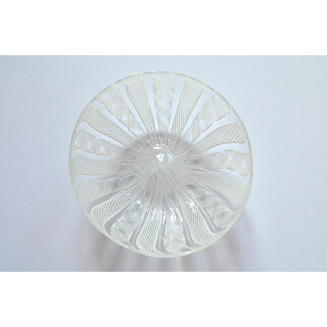 1950s Murano Glass Bowl in Zanfirico Latticino Technique, 1950s For Sale - Image 5 of 6