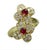 Ruby Red Van Cleef & Arpels Contemporary Ruby and Diamond “Trefle” Ring, 18KY Gold Size 6 For Sale - Image 8 of 18