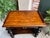 Wood Antique English Hall Sofa Table Sideboard Carved Oak Bobbin Leg C1910 For Sale - Image 7 of 12