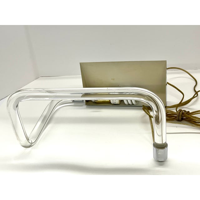 1960s Mid Century Modern Peter Hamburger Crylicord Desk Lamp for George Kovacs of Knoll International For Sale In Detroit - Image 6 of 17