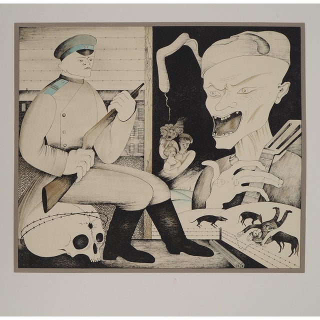 Mikhail CHEMIAKIN (1943)The guard, circa 1980Original lithographOn Arches vellum 65 x 48 cmInformation: Illustration for...