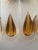 Mid-Century Modern Italian Amber Murano Wall Sconces from Mazzega, 1970s, Set of 3 For Sale - Image 10 of 11