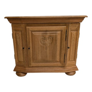 TV Cabinet with Movable Top in Oak Wood For Sale