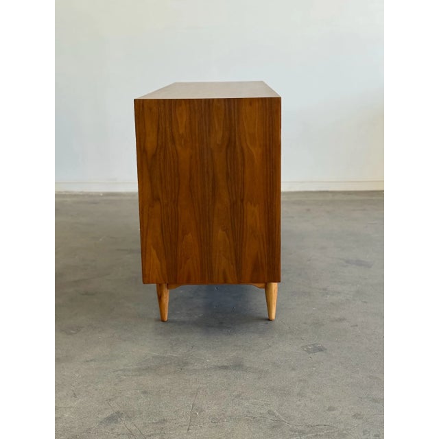 1960s Mid Century Walnut Lowboy Dresser by Ramseur For Sale - Image 10 of 12