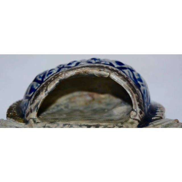 Early 20th Century Polychromed Ceramic Hunting Theme Match Safe For Sale In Nashville - Image 6 of 13