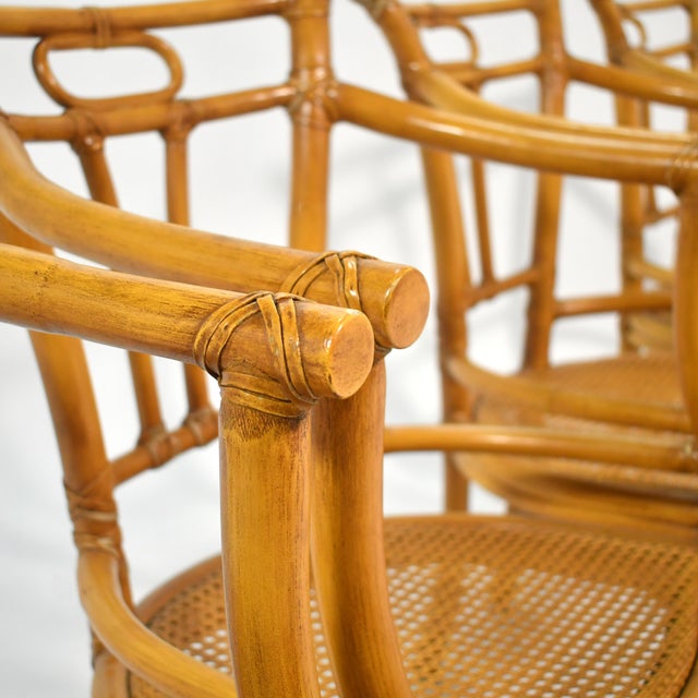 McGuire Set of Four Armchairs For Sale - Image 11 of 12