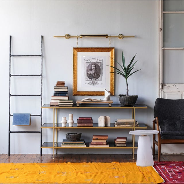 New special order item. Not vintage. The iron-crafted Lancaster Display Ladder has a subtle faux bois appearance with an...