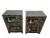 1950s Pair Mid Century Stacking Chinoiserie Bedside Cabinets Nightstands Six Pieces Chinese For Sale - Image 4 of 12