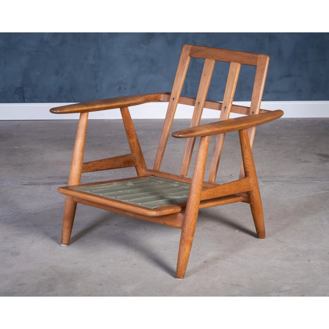 Vintage Danish GE 240 Chair in Oak by Hans J. Wegner for Getama, 1960s For Sale - Image 9 of 12