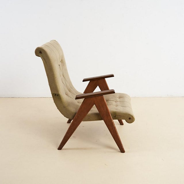 Vintage Lounge Chair, 1950s For Sale - Image 4 of 7