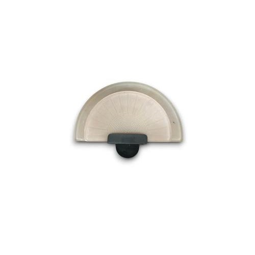 Vintage Semicircular Glass Wall Light from Arteluce, Italy, 1980s For Sale - Image 4 of 4