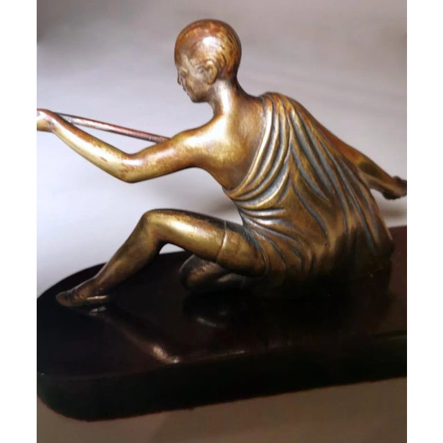 Early 20th Century Art Deco Bronze Statuette of a Gymnast For Sale - Image 10 of 13