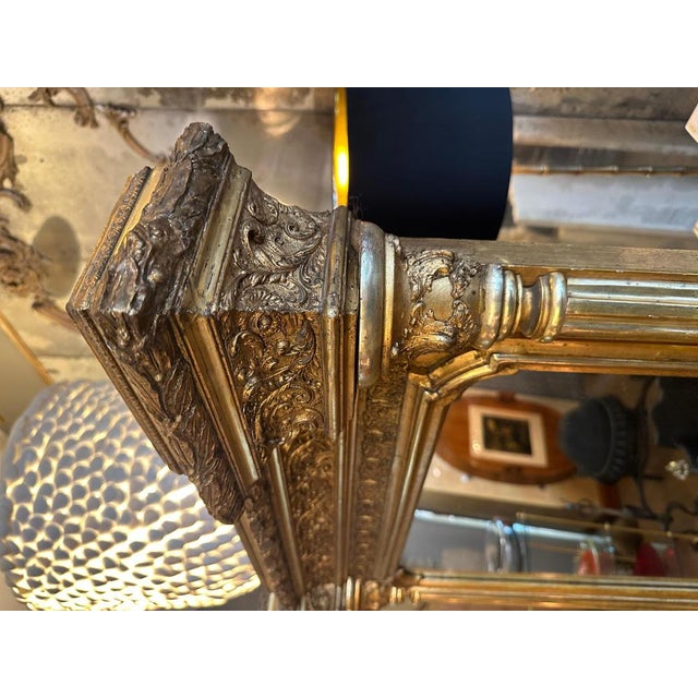 Early 19th Century Large English Regency Gilt Pier Mirror, 1820s For Sale - Image 5 of 17