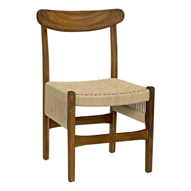 NOIR Shagira Chair, Teak with Woven Rope For Sale