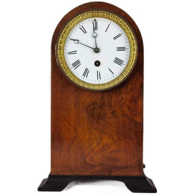 Antique Pendulum Clock in Walnut, 1900 For Sale - Image 14 of 14