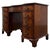 Antique English Serpentine Mahogany Kneehole Desk For Sale - Image 4 of 12