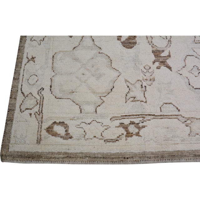 Oushak Hand Knotted Wool Rug, 9'3"x12'6" For Sale In New York - Image 6 of 6