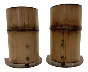 Carl Aubock Bamboo Bookends - A Pair