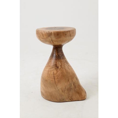 Sculptural Side Table in Walnut by Logniture For Sale - Image 12 of 17