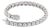 39 Round Diamond 25 Pointer Each , 10 Carat Tennis Bracelet in 18 K White Gold For Sale
