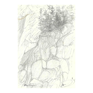1997 Robert Angeloch Mohegan Maine Drawing