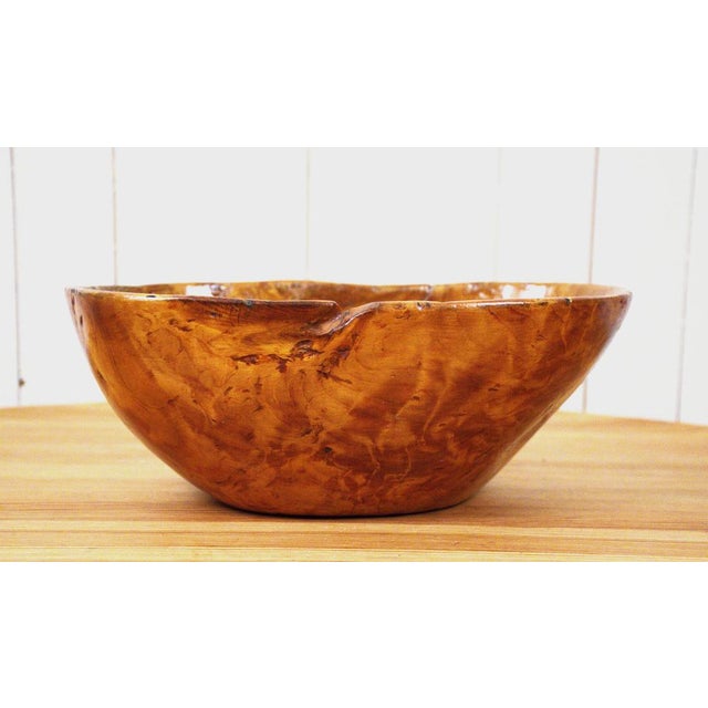 Swedish Birch Burl Bowl, 1876 For Sale - Image 6 of 14