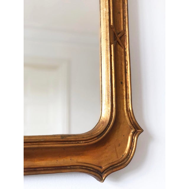 Large Vintage Giltwood Wall Mirror – Napoleon III Style, Belgium, 1970s For Sale - Image 6 of 10