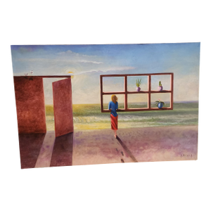 Surrealism Painting With a Figure by Brocca