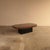Burl Bar Coffee Table Coffee table constructed from black lacquered base with walnut burl veneered top, revealing an...