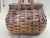 Antique Splint Woven Wooden Basket W/ Double Handles & Fitted Lid For Sale - Image 12 of 18