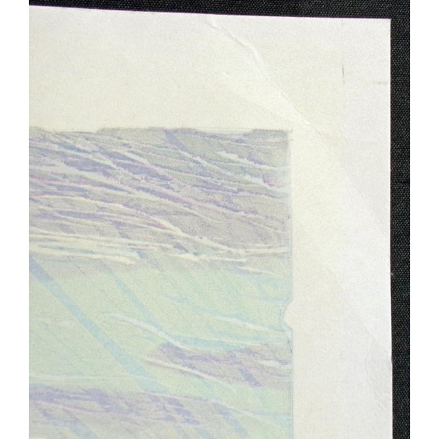 Impressionist Gordon Mortensen "Lower Oak Creek Canyon" Signed Numbered Woodcut Art 1983 For Sale - Image 3 of 8