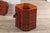 Vintage Reddish Brown Lacquer Woven Rattan Picnic Basket with Bamboo Handle For Sale - Image 12 of 12