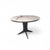 Italian Round Table in Lacquered Wood and Marble For Sale - Image 4 of 4